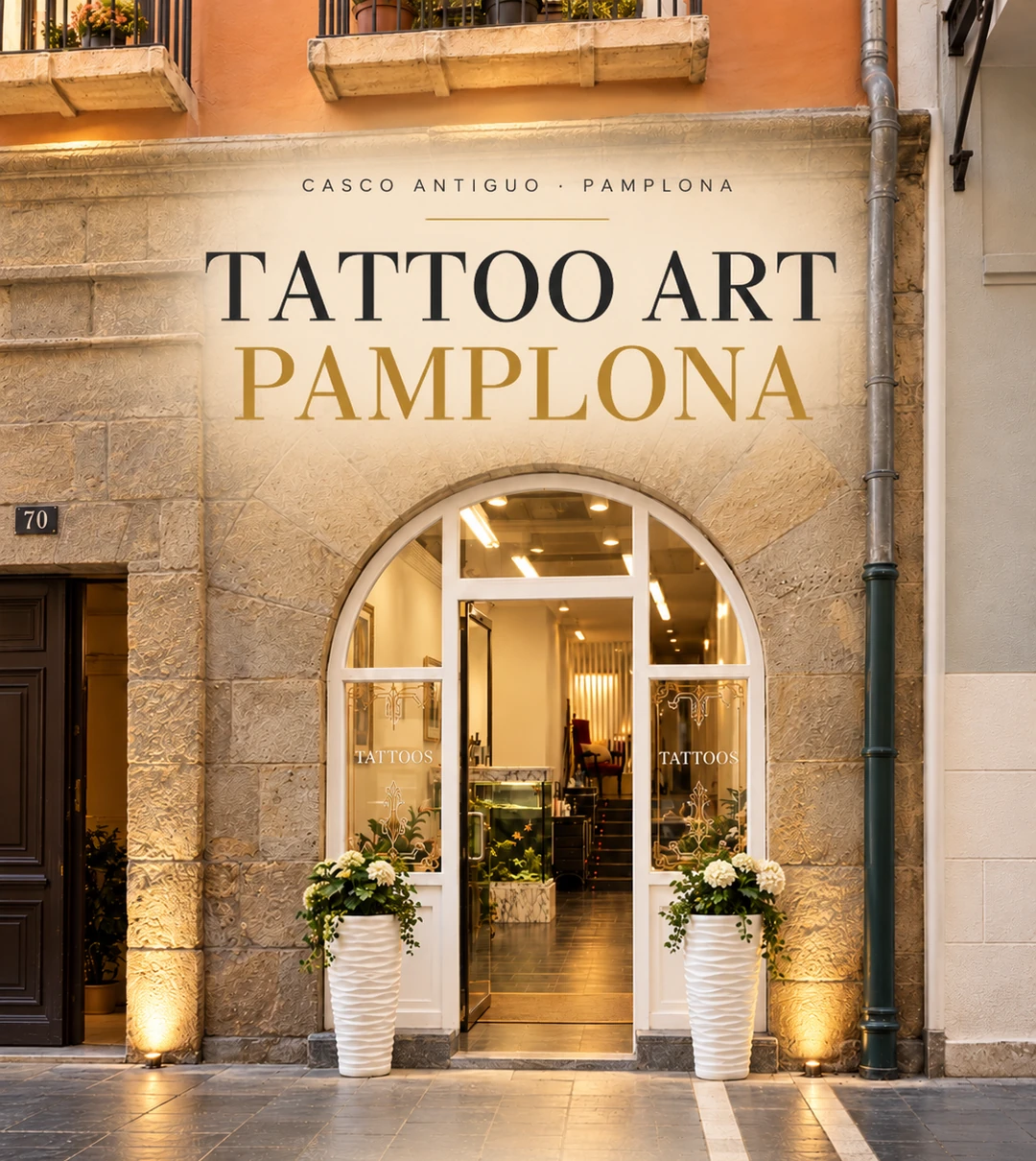 Imagen de presentación de la entrada a Tattoo Art Pamplona en Calle San Antón 70